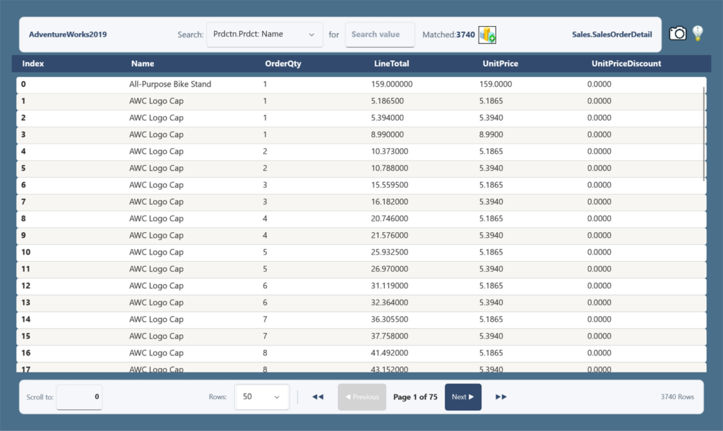 Query builder preview